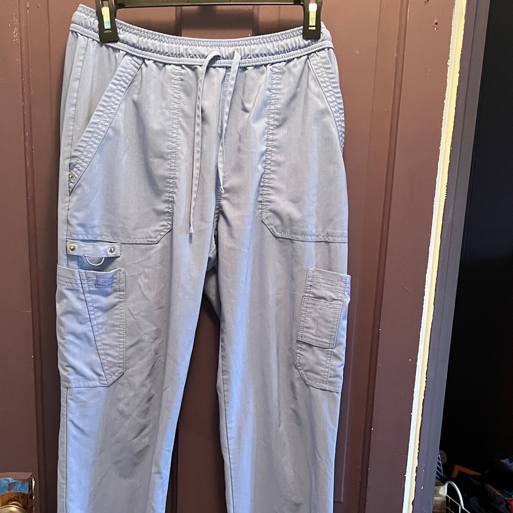 Pale blue scrub pants